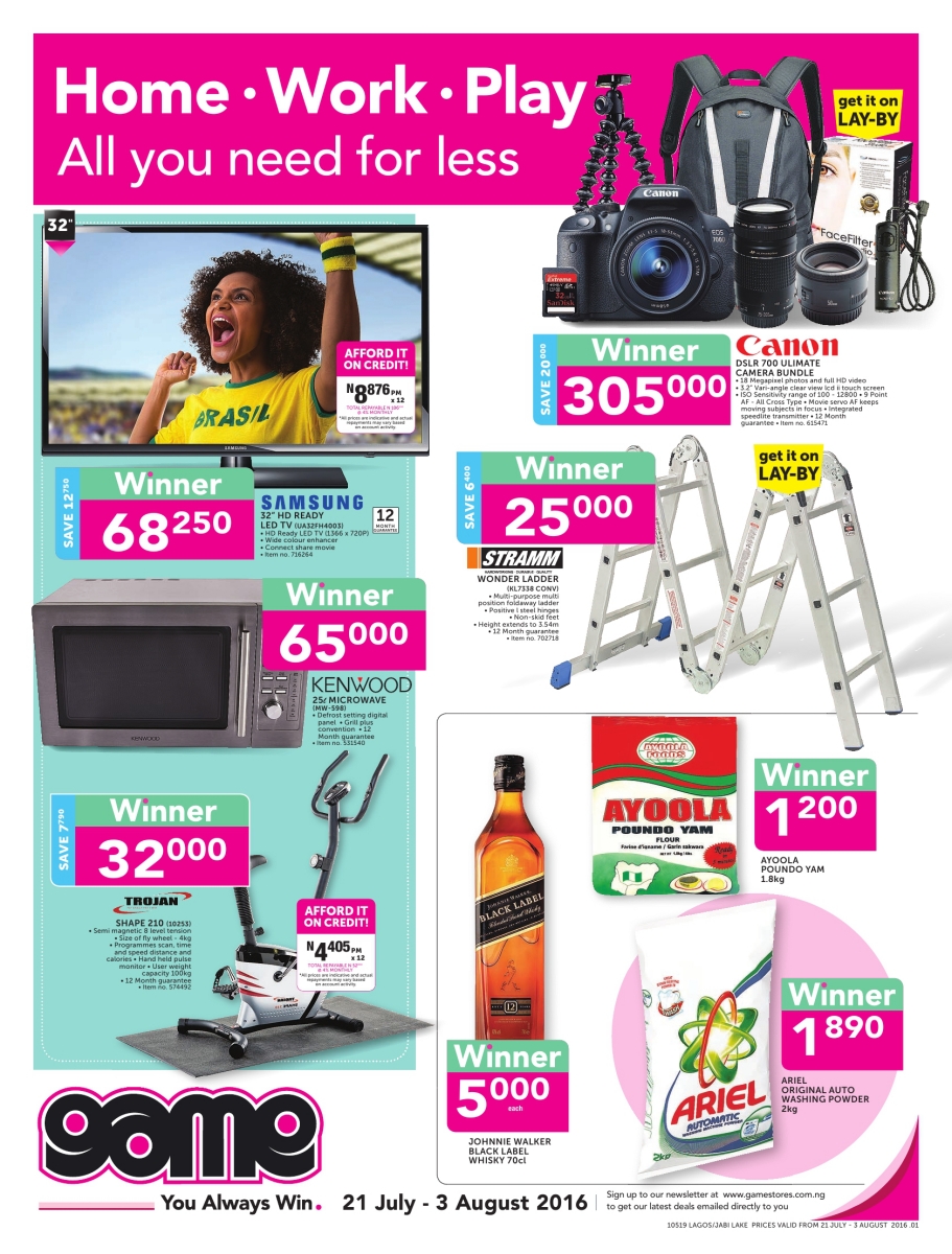 Game Nigeria | Leaflet Pages: Lagos