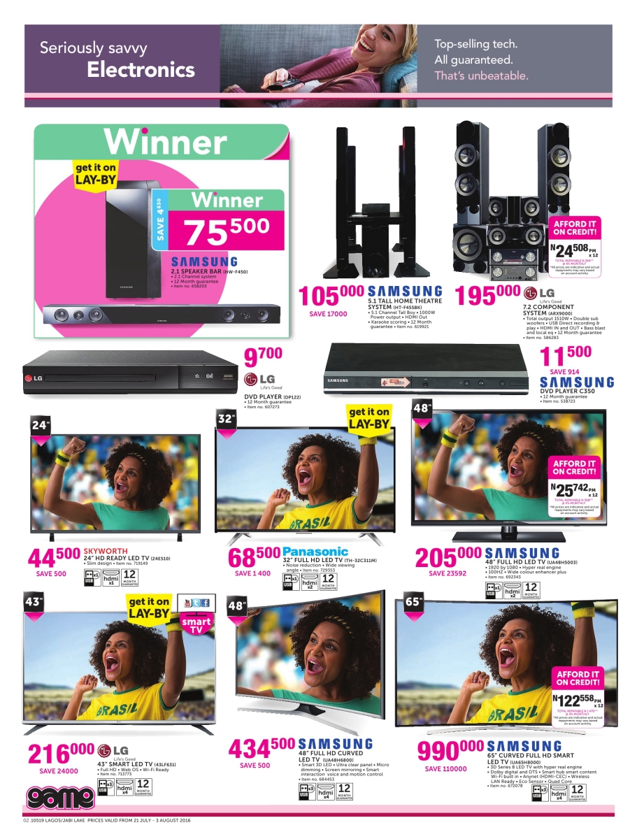 Game Nigeria | Leaflet Pages: Lagos
