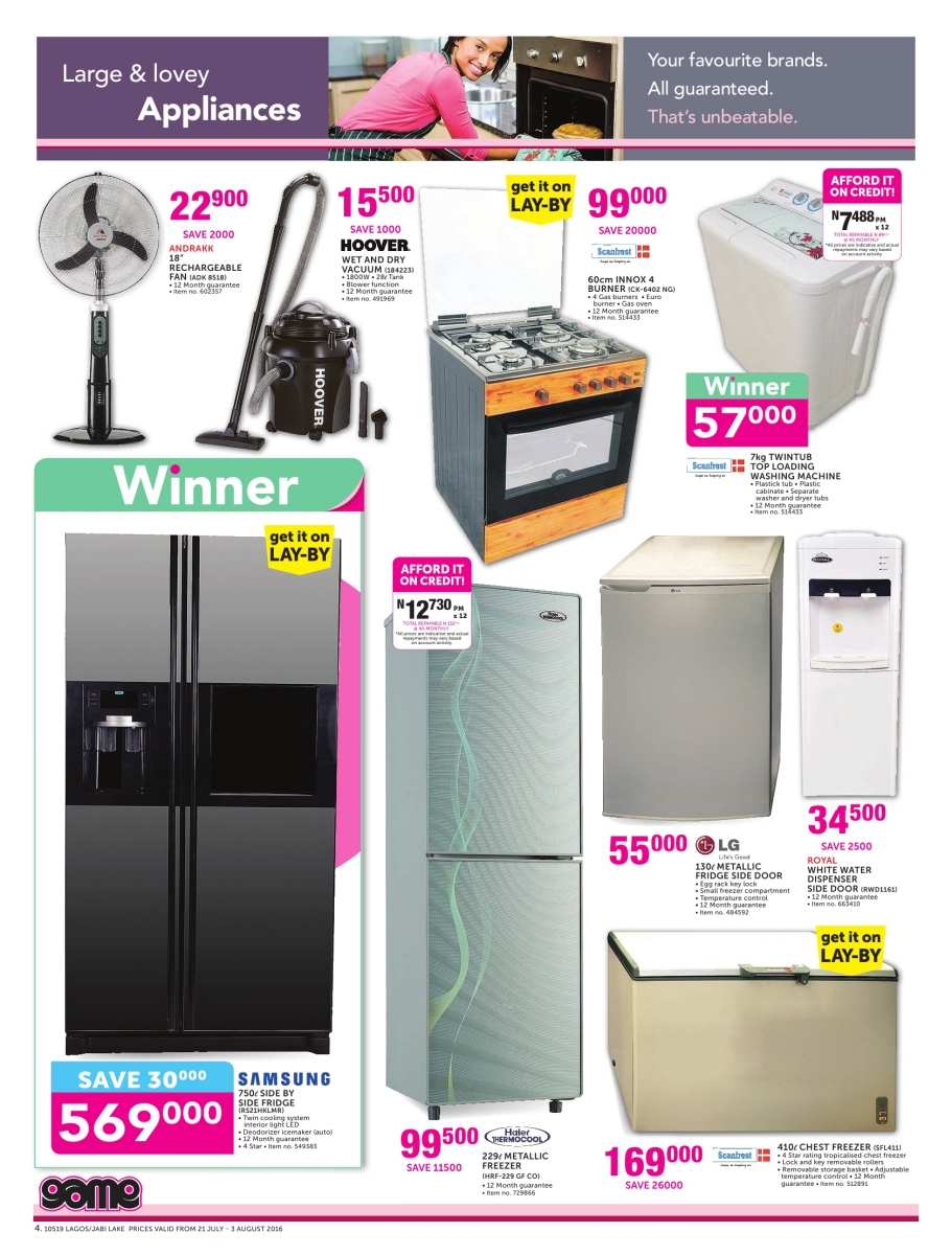 Game Nigeria | Leaflet Pages: Lagos